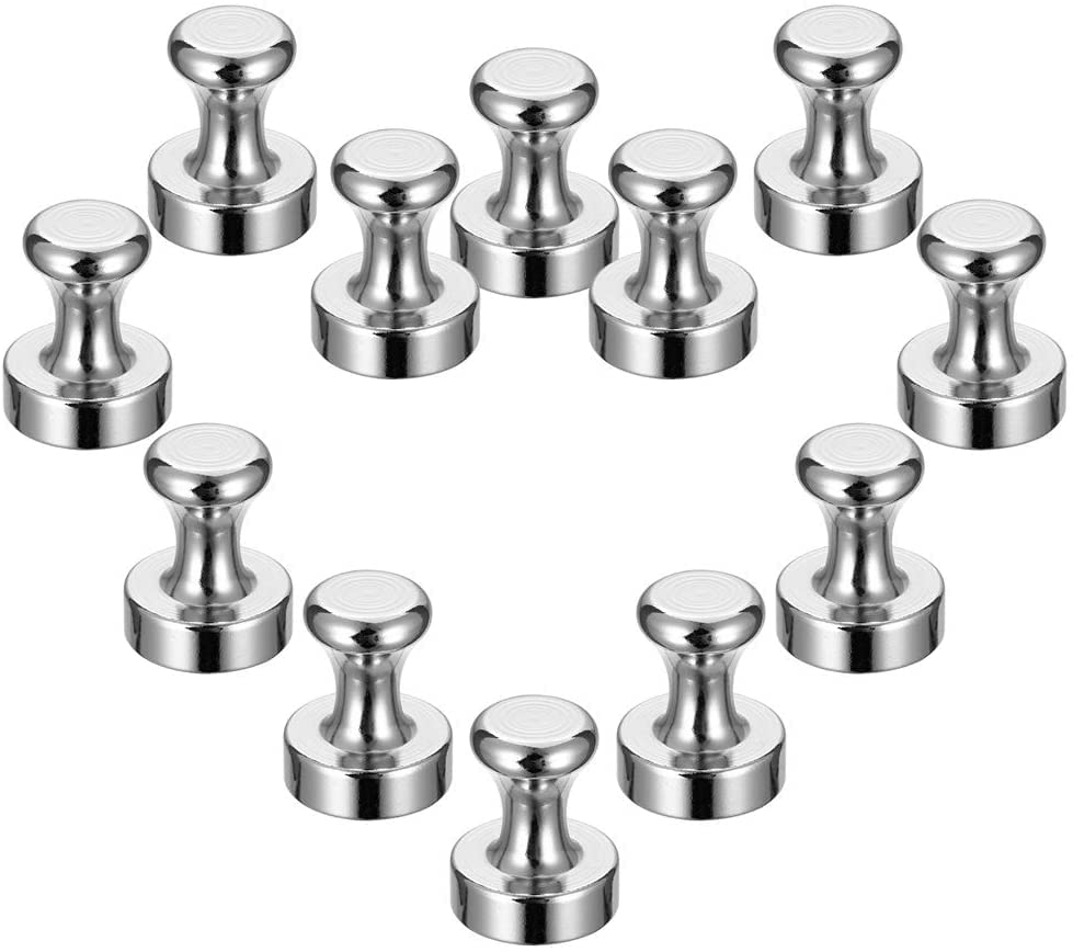 HASTHIP 12Pcs Fridge Magnets with a Storage Box, Neodymium Magnets, Mini Magnets with Cone Handle Magnets for Kitchen, Magnetic Board, Whiteboard, Noticeboard and Office (12×16mm) HASTHIP 12Pcs Fridge Magnets with a Storage Box, Neodymium Magnets, Mini Magnets with Cone Handle Magnets for Kitchen, Magnetic Board, Whiteboard, Noticeboard and Office (12×16mm)